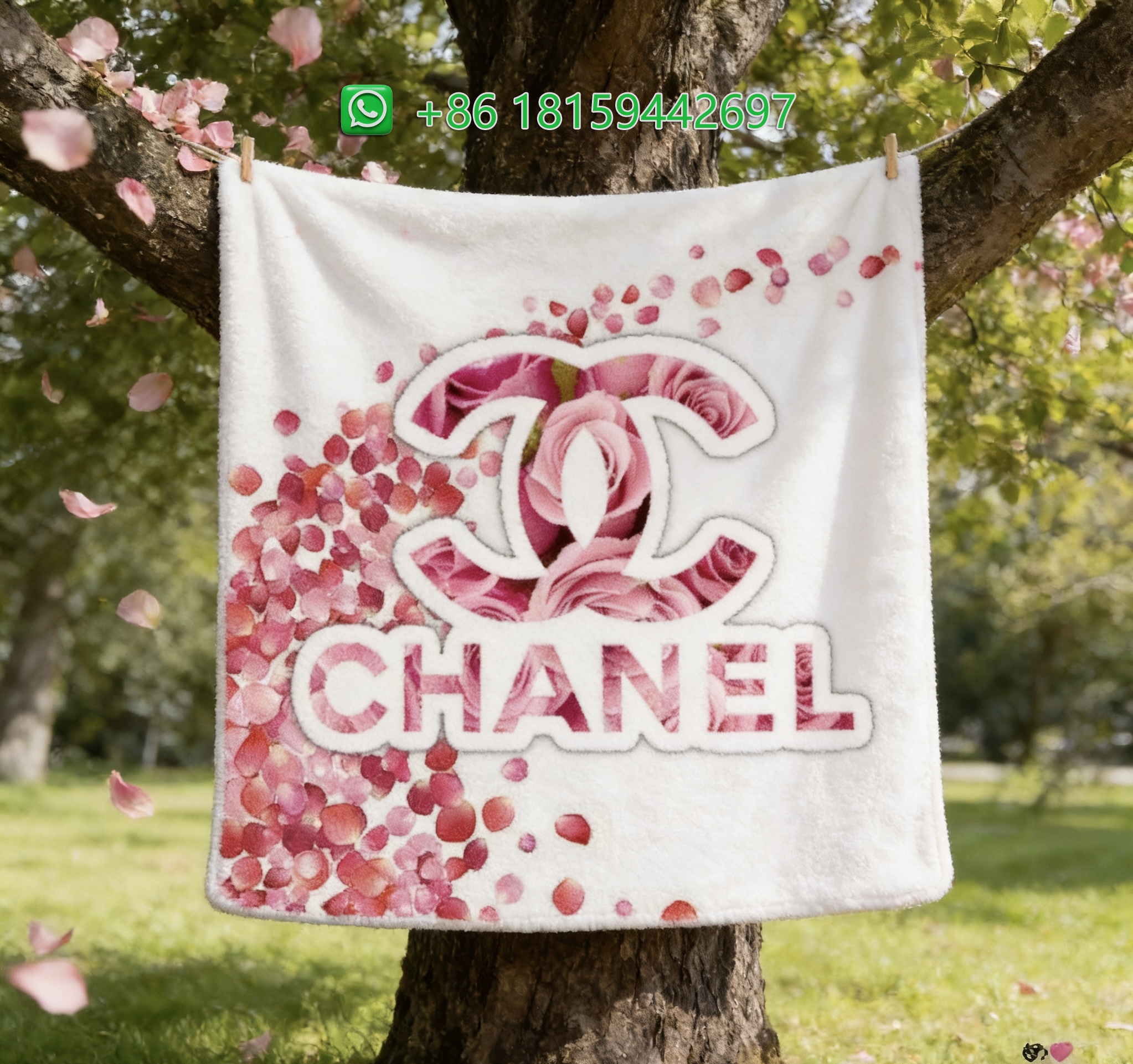 Chanel Throw Blankets